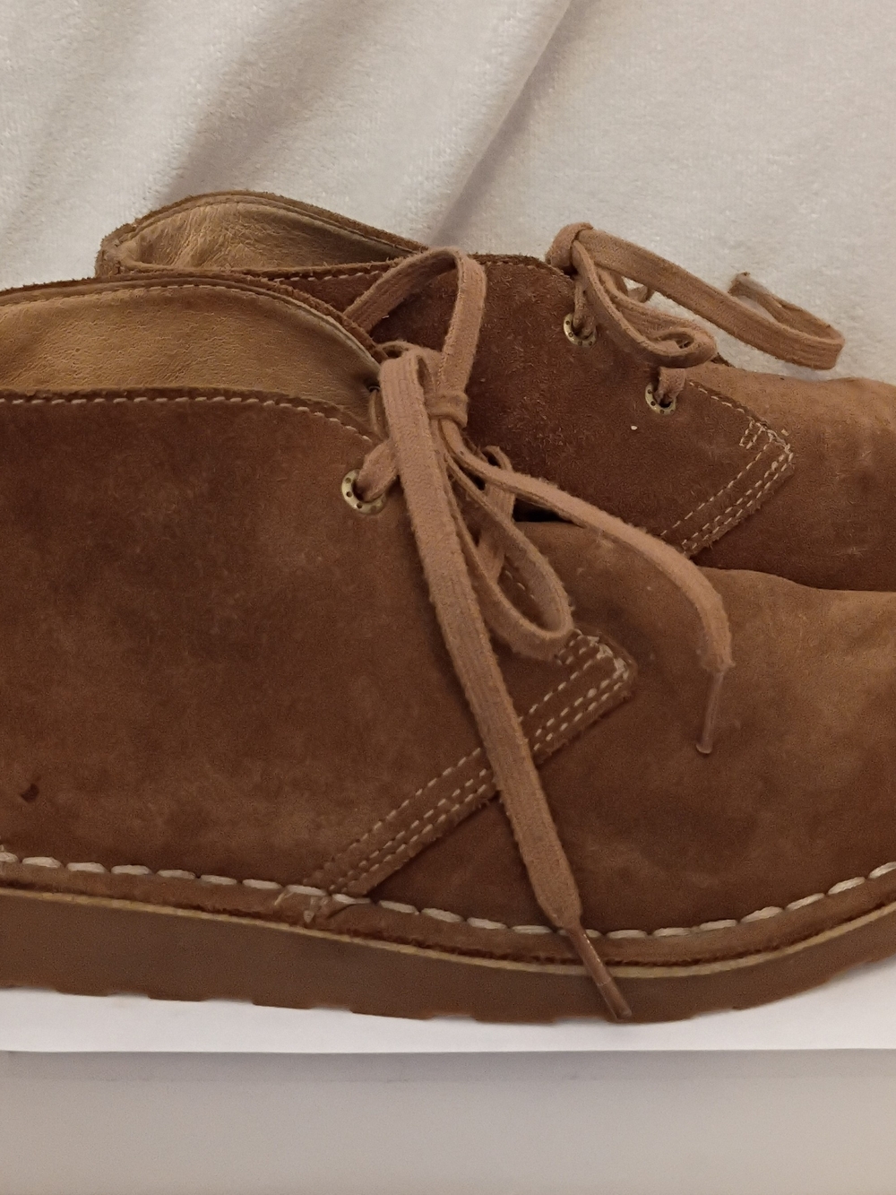 L.L. Bean Women's Brown Suede Lace-Up Ankle Booties